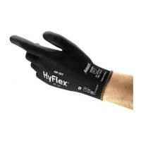 LUVA NYLON REV. PU PRETO HYFLEX 48-101